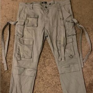 Men's Gray Cargo Pants